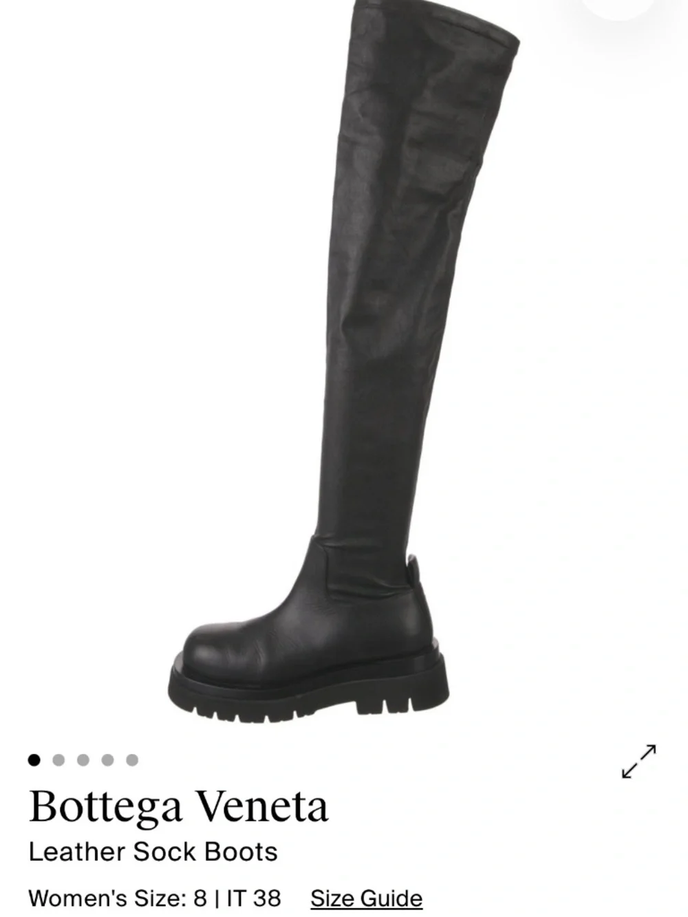 Bottega Veneta Leather sock boots